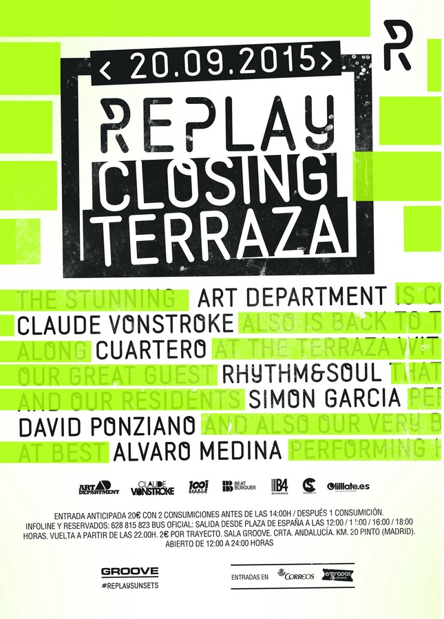 REPLAY  anuncia el “Closing” de su Terraza