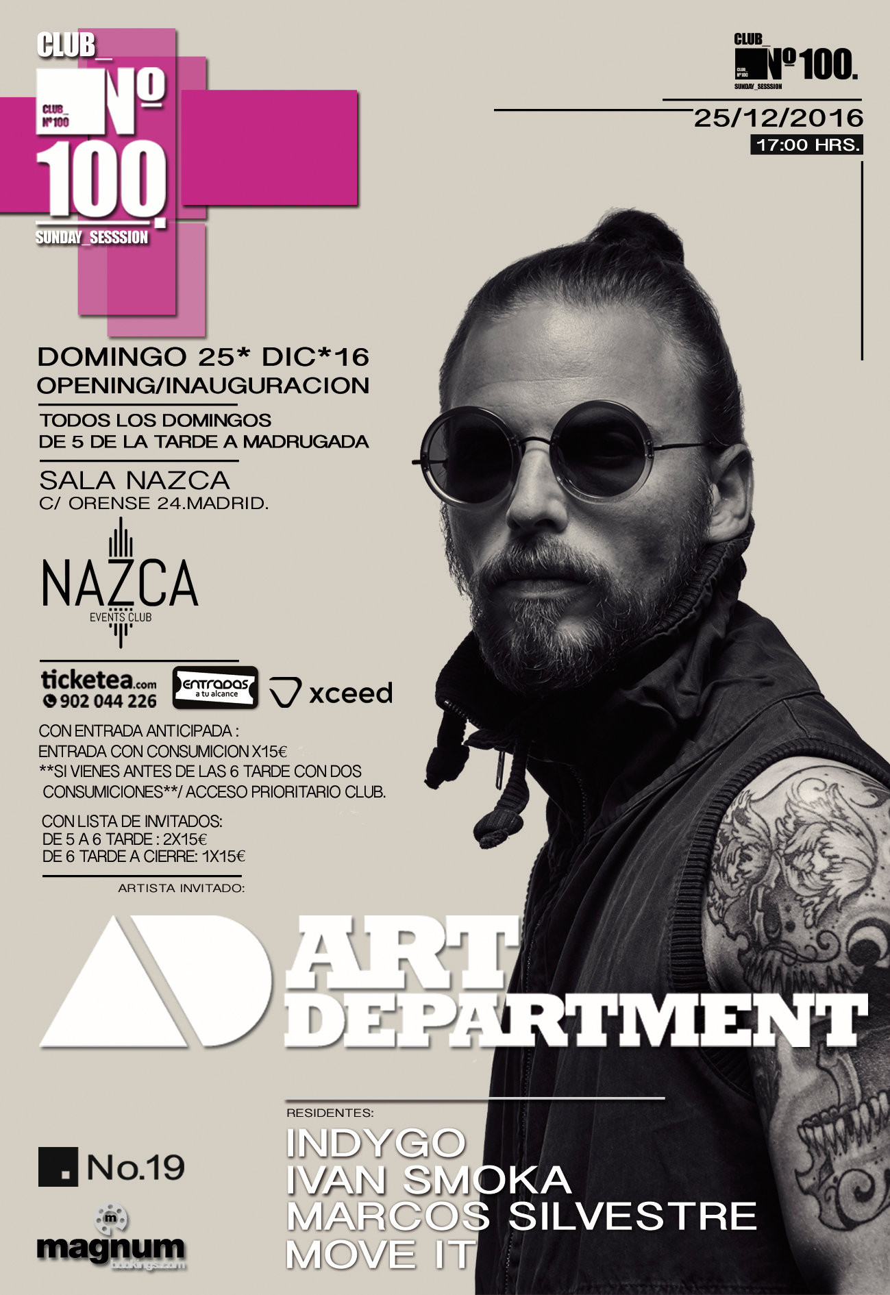 CLUB Nº100 arranca en NAZCA con Art Department como invitado