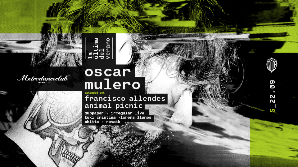 Oscar Mulero encabeza la próxima de Metro Dance Club