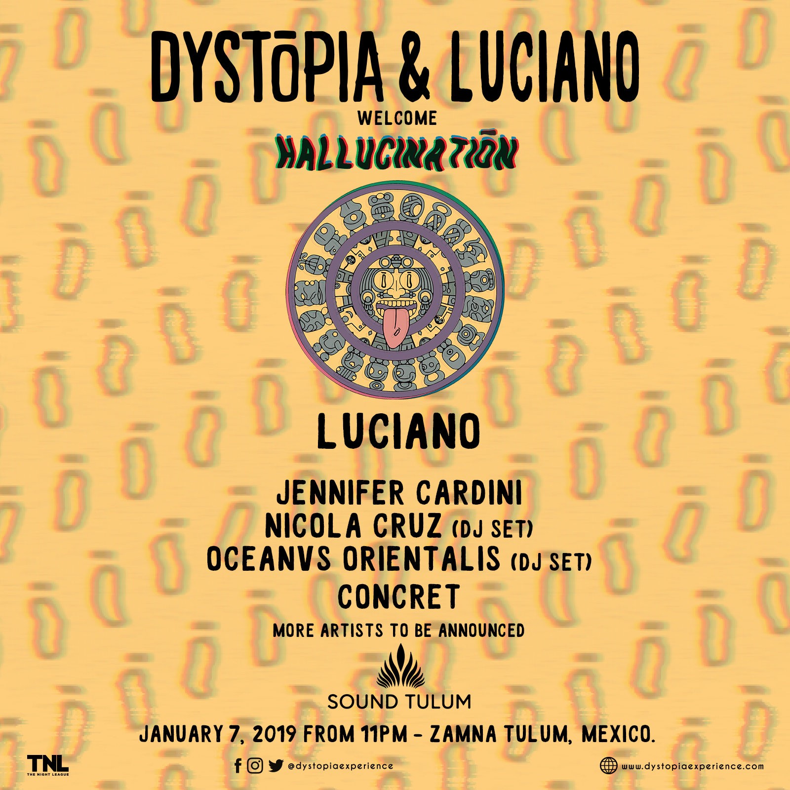 Sound Tulum recibe a DYSTOPIA con Luciano, Jennifer Cardini, Nicola Cruz, Oceanvs Orientalis, Concret y más