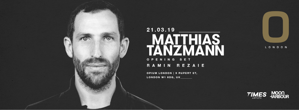 Matthias Tanzmann hará su debut en OPIUM Londres en marzo